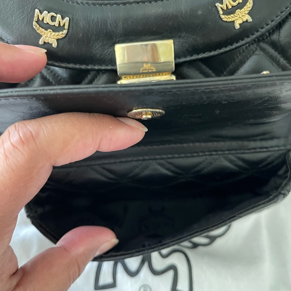 Authentic Mcm Quilted Back Pack! - image 3